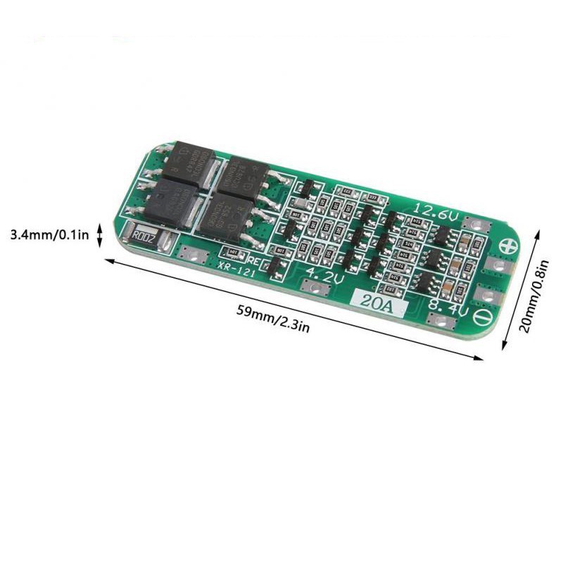 Modul BMS 3S 20A 12V baterai 18650