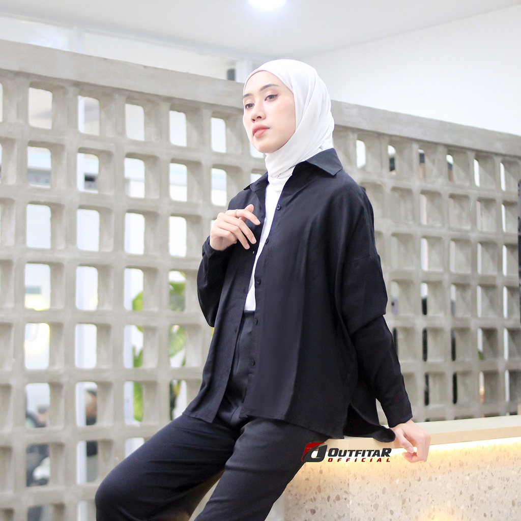 Kemeja Wanita Oversize Eudora Korean Oversized Shirt Ae Ri Kemeja Hight Quality Premium