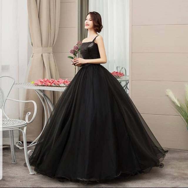 Gaun  Pengantin Hitam/Gaun Prewedd