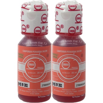 

Cross Pewarna Makanan Salem 20ml Campuran Pewarna Pangan Pink-Orange