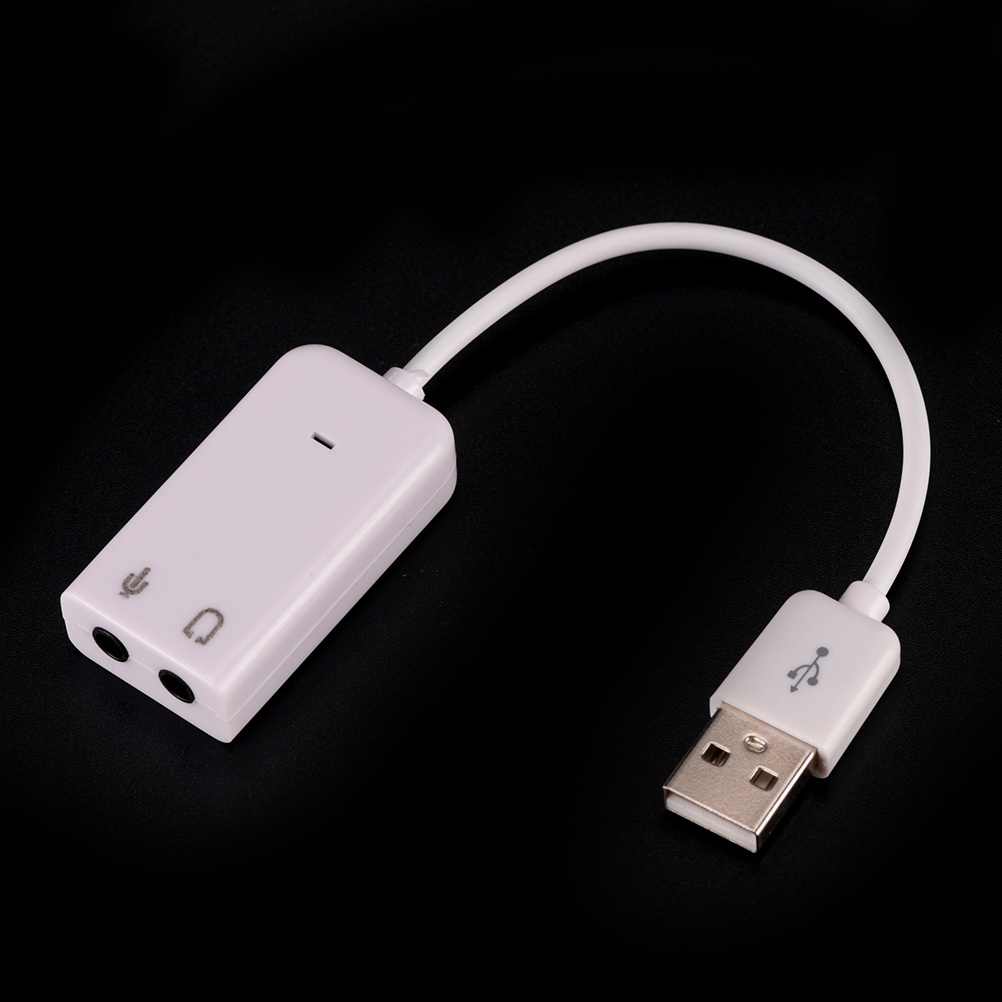 {LUCKID}New USB 7.1 Sound Card External Independent Computer Desktop With Cable Free Drive