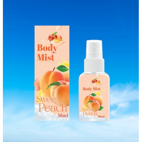 GEN - Parfum Body Mist Sweet Peach 30ml Premium / Parfum Sweet Peach 30ml / Parfum Wanita Wangi Tahan Lama