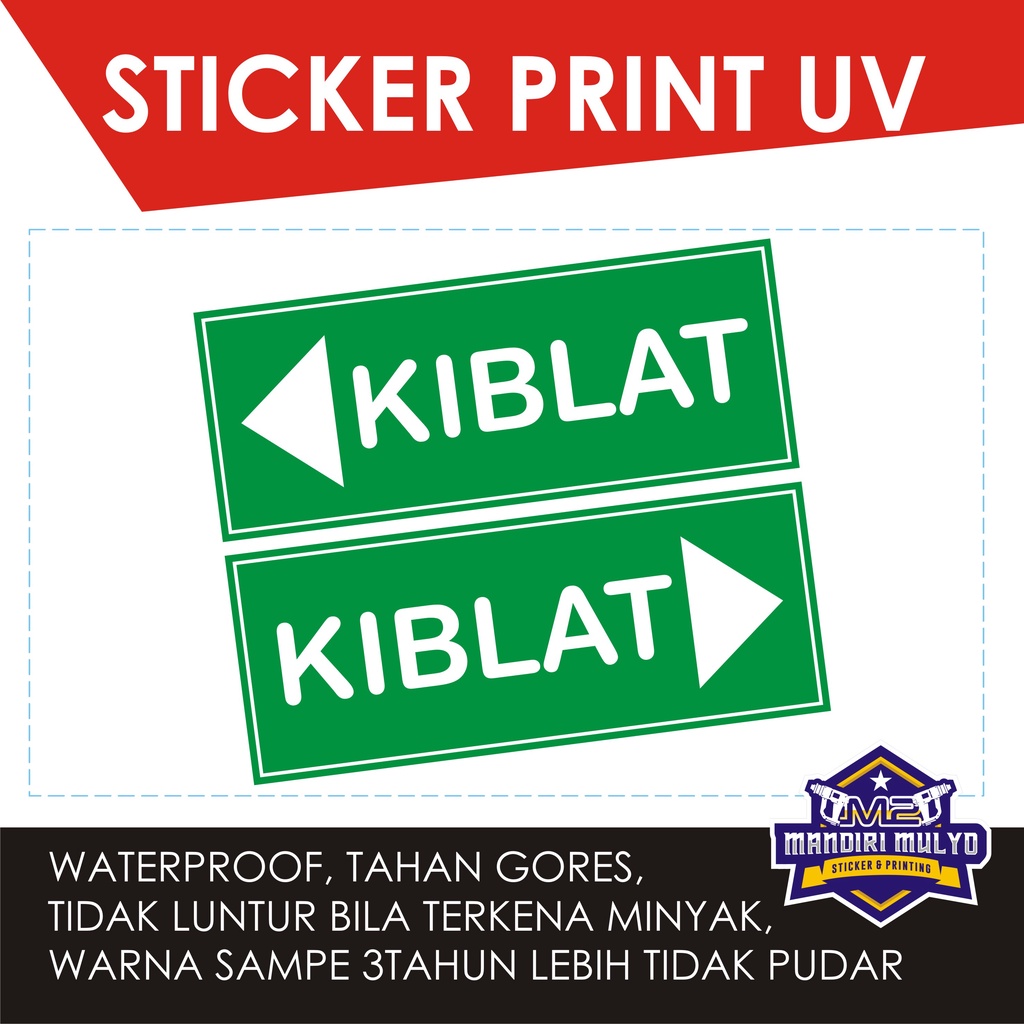

STICKER SIGN ARAH KIBLAT