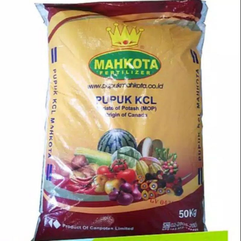 Pupuk KCL Mahkota Original Canada Repacking 1 kg