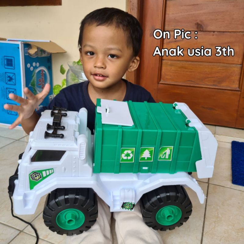 Truck besar. truck sampah. truk sampah. truk sortir sampah. truk anak. mainan mobil truk anak. giant