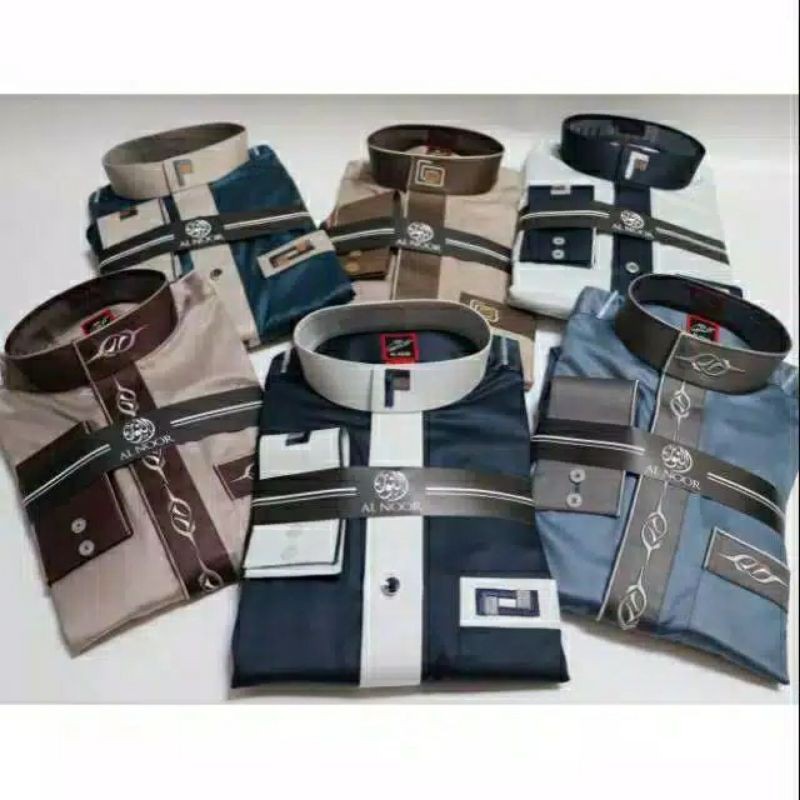 Jubah Al Noor Bordir warna