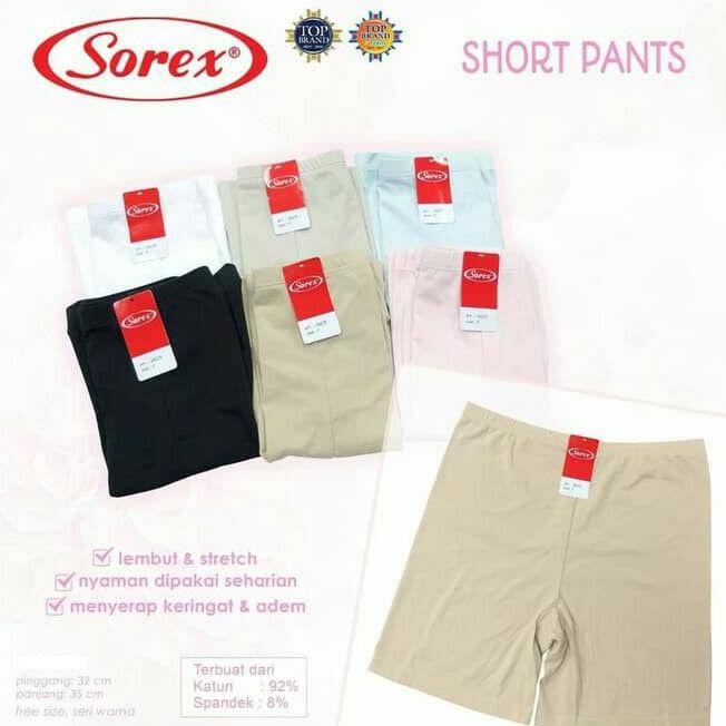 ZG7H CELANA PENDEK WANITA KATUN HOT PANTS SOREX 26235 ZK5E