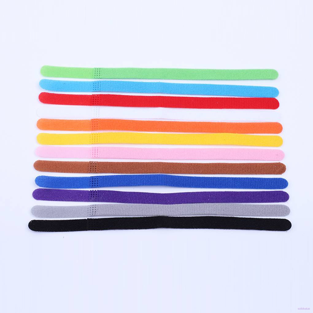 5 / 12 / 15 Warna Kalung Identifikasi Bahan Kain Lembut Dapat Disesuaikan Ukuran 10x230mm Untuk Anjing Newborn