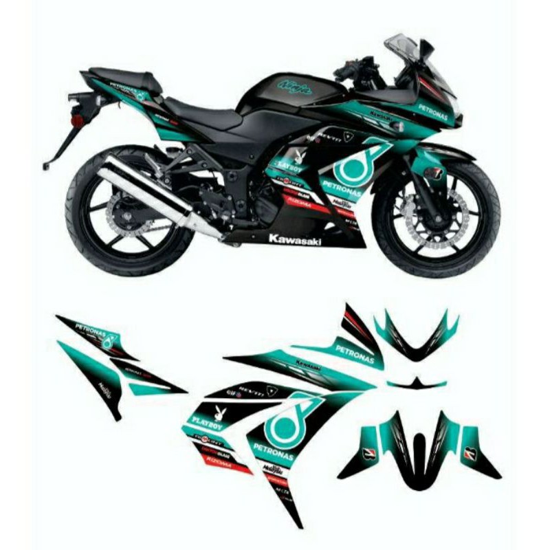 Jual STRIPING STIKER KAWASAKI NINJA 250 KARBU / STICKER LISS BODY NINJA