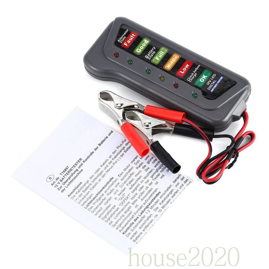 Tester Digital Baterai 12V 6 LED Tirol[HOUSE2020]