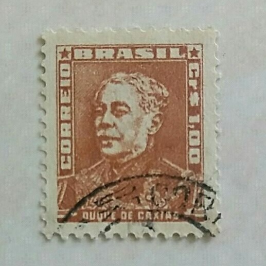 

(AD) Perangko Brasil 1960 Portraits - Famous People in Brazil History - Duke of Caxias 1 cruzeiro Used
