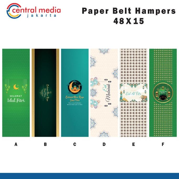 

BAYAR COD Paper Belt Label Hampers 48x15 cm Idul Fitri Lebaran Natal Imlek CNY - A HEMAT Kode 179