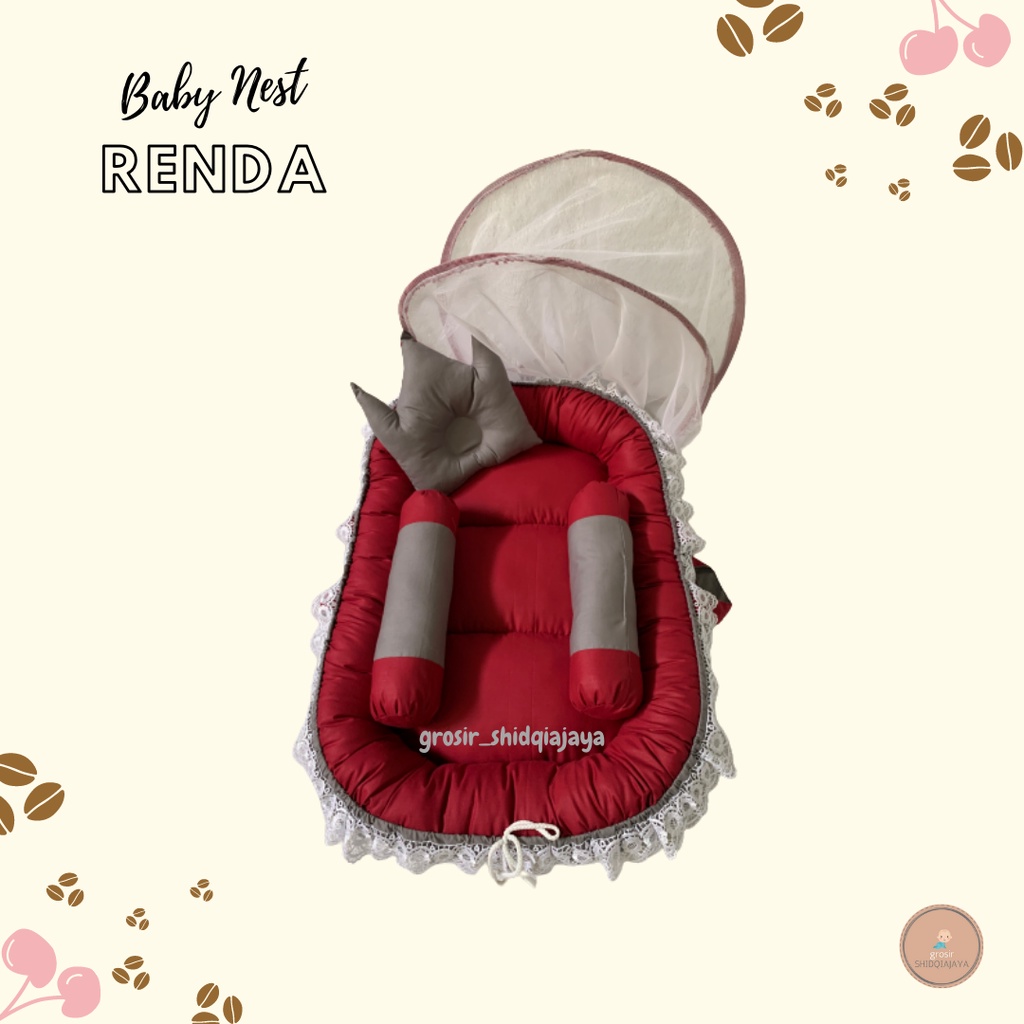 READY STOCK KASUR RENDA PREMIUM FREE BANTAL GULING DAN TAS PENYIMPANAN/BABY NEST RENDA