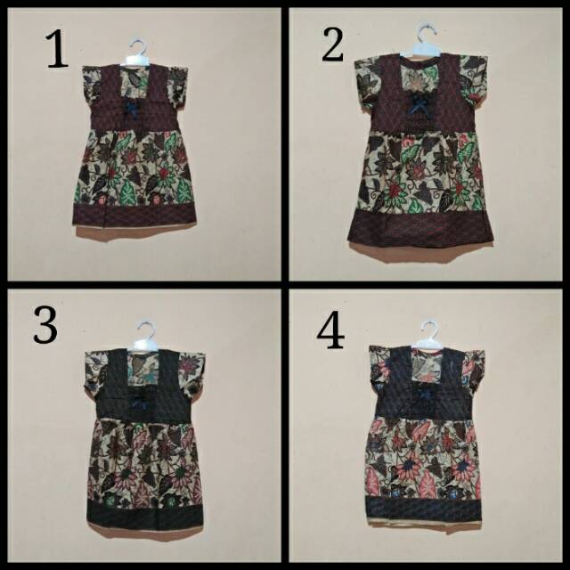 Baju batik anak perempuan umur 2th sd 3th (dress anak)