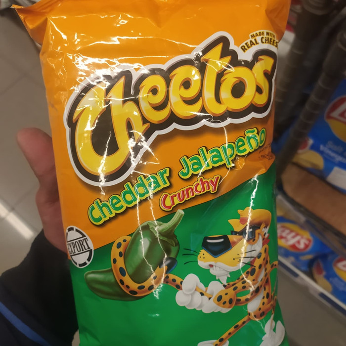 

Ready - Cheetos Cheddar Jalapeno Crunchy - Cheetos Import Made In Usa