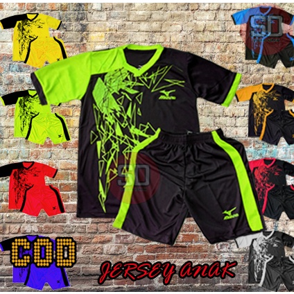 [COD] Jersey Olahraga Junior Anak-anak Usia 6-14 Tahun Baju Bola Jersey Futsal Anak-anak Termurah