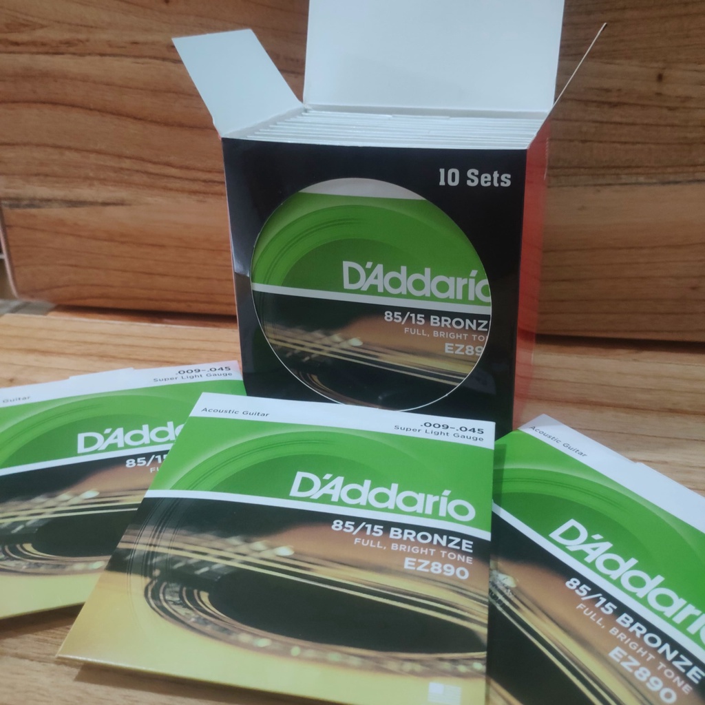Senar gitar akustik D'Addario 009-045•aksesoris gitar•tali gitar