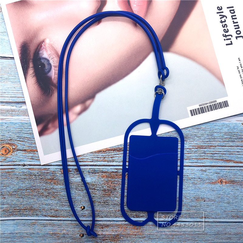 Tali lanyard Holder Case Handphone Universal Bahan Silikon