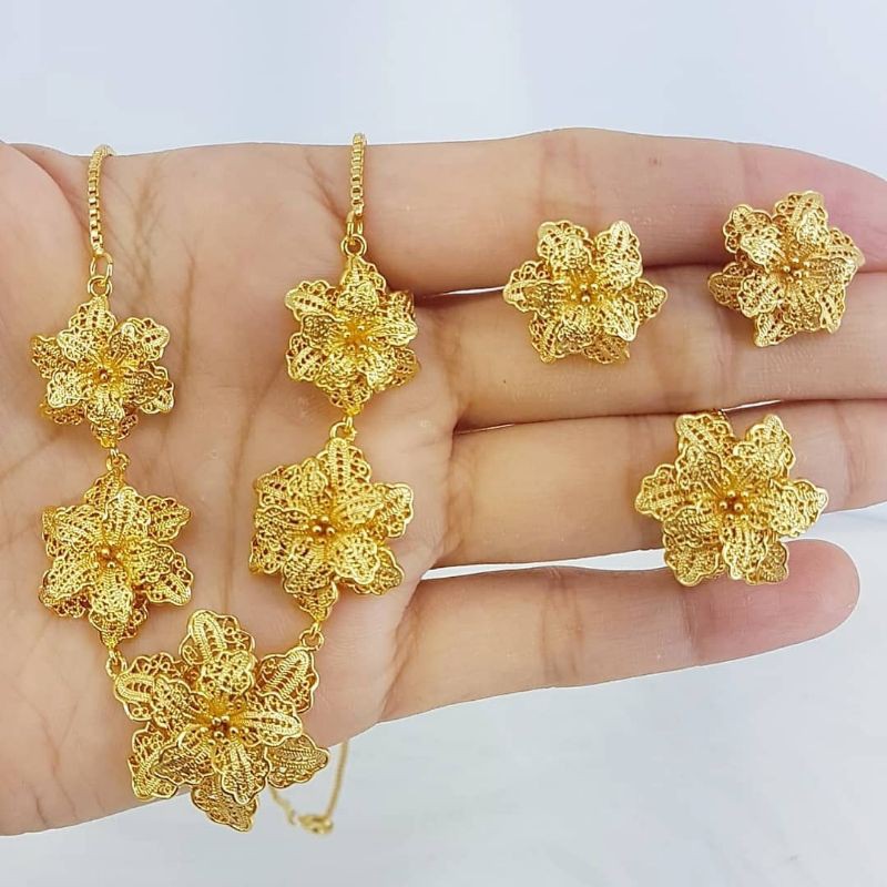 set perhiasan kendari gold 24k