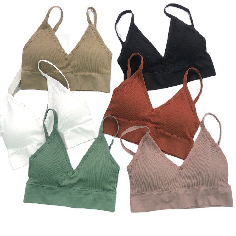 HUES.ID Bra Fashion Wanita Model One-Piece Bra Bralette Push Up V-Neck Korea 1012