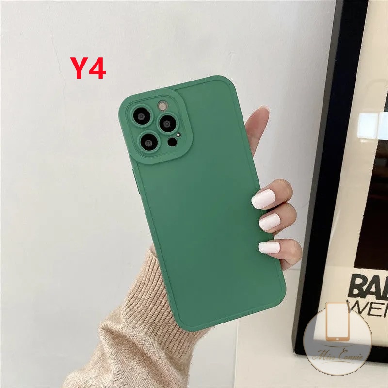 Samsung A12 M12 A15 A54 A5s Y12i Y21 2021 Y12 Y21s Y20 Y20i Y33s Y12s Y20i A12 A7 A16 A35 A15s A11K Y17 Y15 Y11 Glossy TPU Candy Solid Color Soft Phone Case Bright Silicone Bumper Soft Cover-4