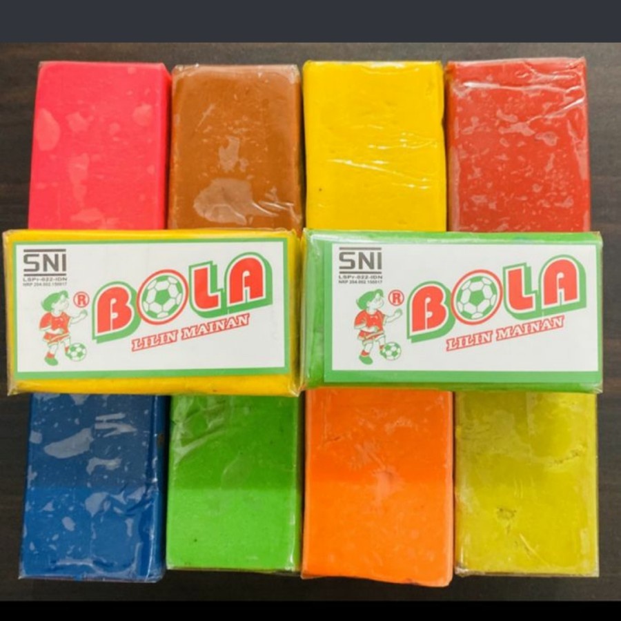 Lilin Mainan Plastisin Bola Besar 1/4 Mainan Anak SNI