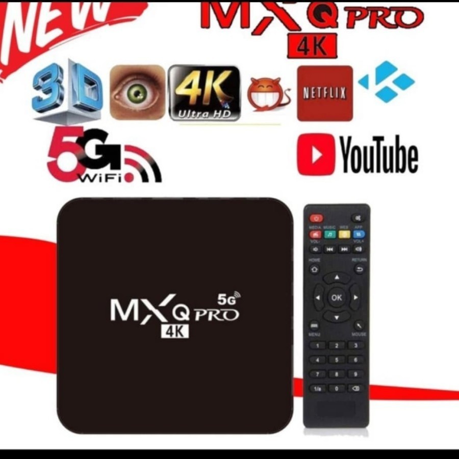 COD TV Box Android MXQ-PRO 4K Smart TVBox android media player garansi