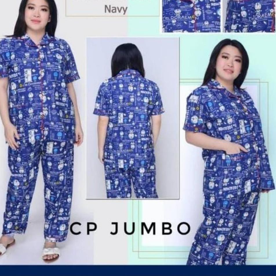 Penjualan Terbanyak.. alvin.store BAJU TIDUR PIYAMA / PAJAMAS DEWASA CP JUMBO DORAEMON PINTU - KATUN