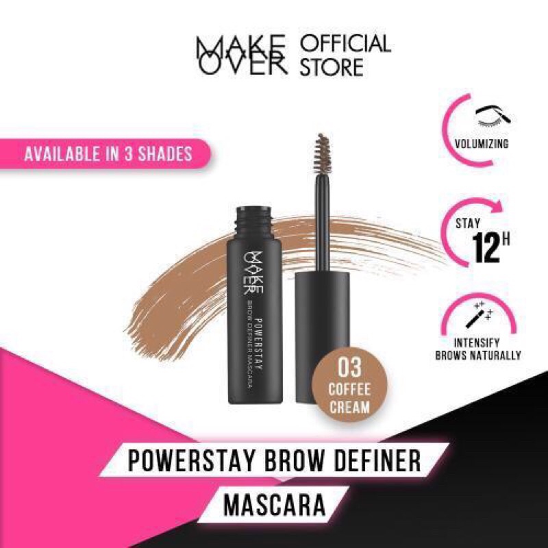 MAKE OVER POWERSTAY brow definer mascara ( maskara alis )