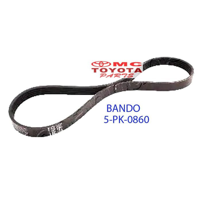 Tali Kipas (Fan / Van / V Belt) Bando AC Kijang Efi CC2000 5-PK-0860