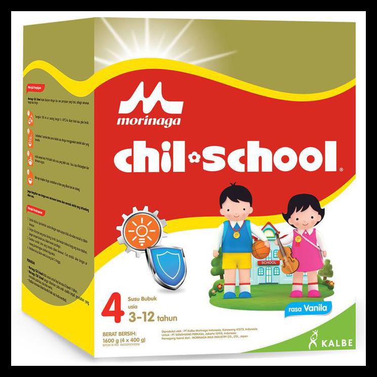 

UNIK Chil School 1600 Gold VANILLA 4x400gr ChilSchool Vanila Jumbo Reguler