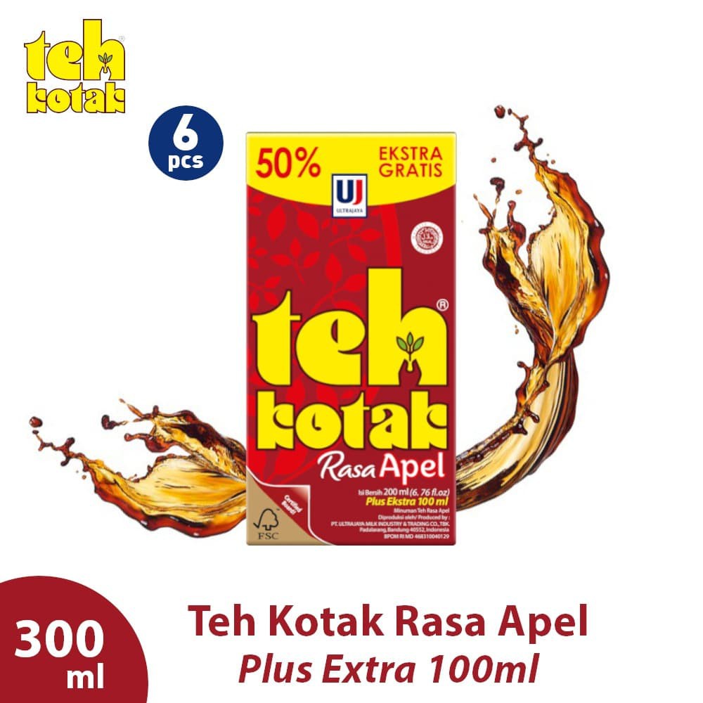 

PROMO [6PCS] TEH KOTAK RASA APEL 300 ML TERMURAH