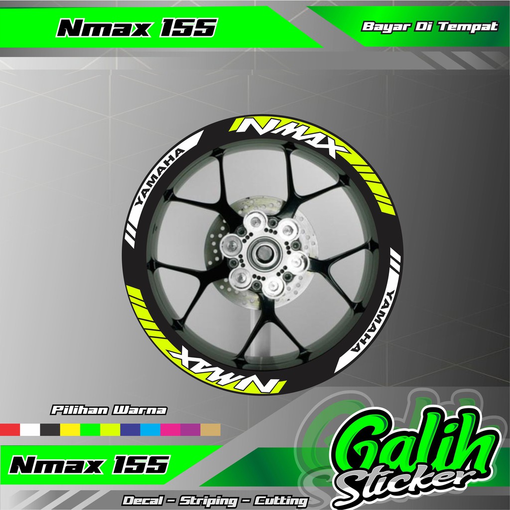 Cutting Sticker Velg Nmax - Sticker Velg Nmax - Lis Velg Nmax Terlaris