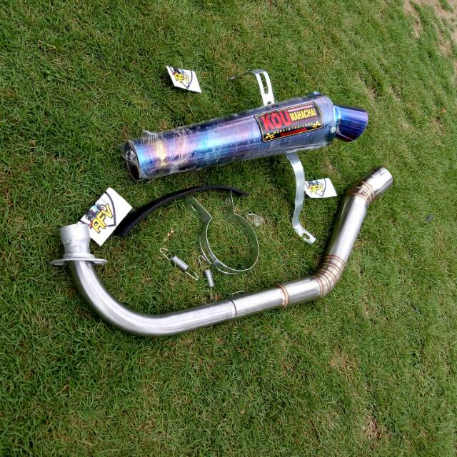 KNALPOT KIDAL KOU KERUCUT BLUE ALL BEBEK KNALPOT KOU KIDAL VEGA, JUPITER, SUPRA, REVO, KARISMA, dll