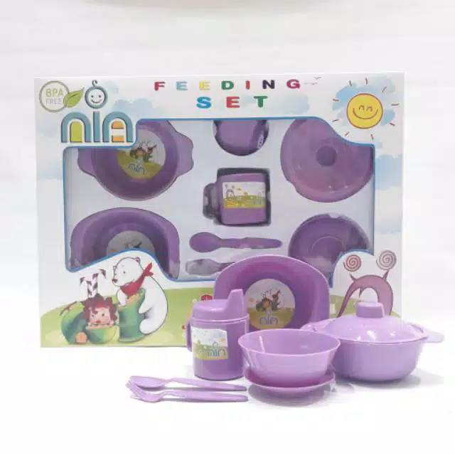 SET ALAT MAKAN BAYI NIA BESAR-FEDDING SET MAKAN NIA JUMBO-TEMPAT MAKAN BAYI NIA BESAR-FEDDING NIA