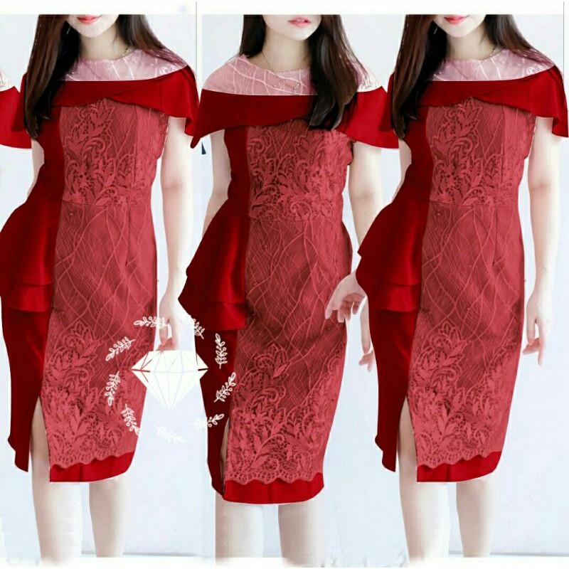 DRESS PESTA SCUBA JUMBO