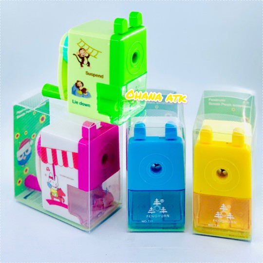 

Serutan Meja Rautan Fancy Lucu Putar Pensil Sharpener VANCO Murah