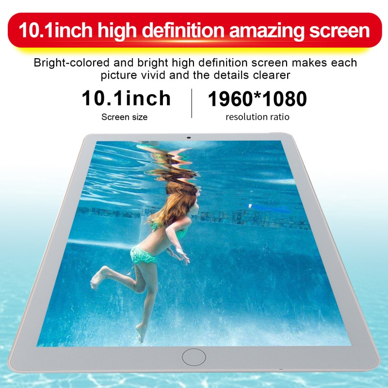 Baru Asli P20 Tablet PC 10.1inch 8 GB + 128 GB Android 10.0 Tablet PC Dual SIM 4G Jaringan Bluetooth 10 Core HD Layar