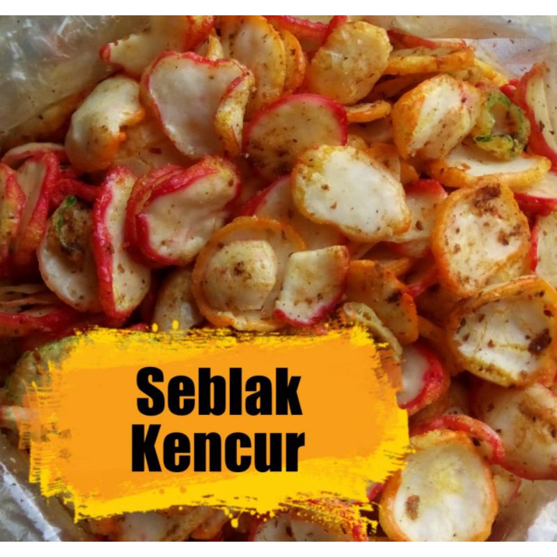 Krupuk Seblak kencur pedas renyah cemilan terfavorit makanan viral isi toples terhits kemasan 250gr