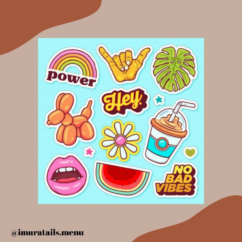 56pcs Sticker Tumblr Aesthetic 4