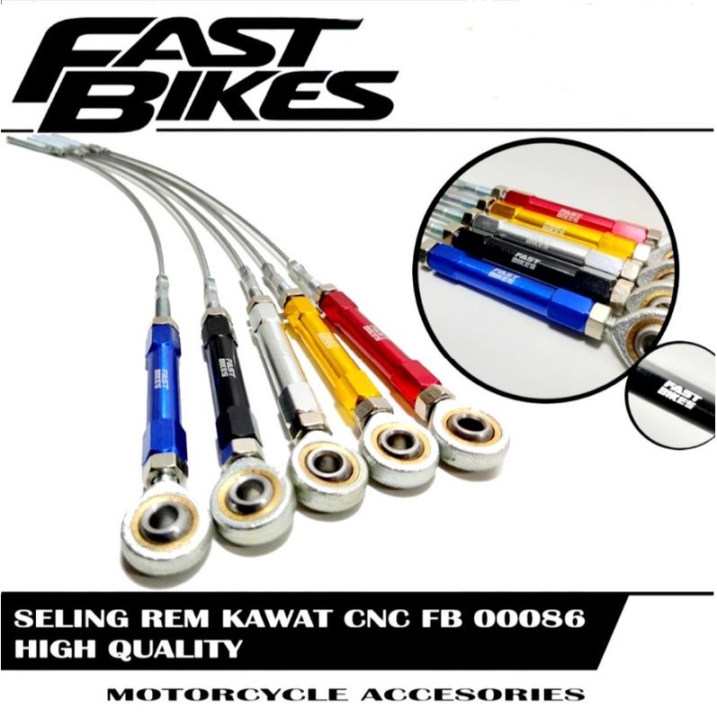 Seling rem warna variasi atau Seling rem belakang tali kawat seling rem underbone tromol