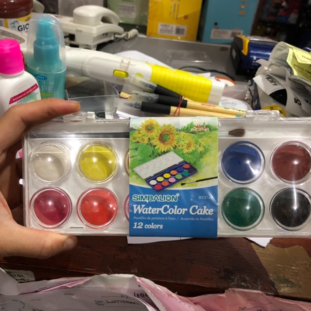 

Simbalion water color 12 warna