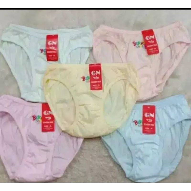 6Pcs Celana dalam anak perempuan Golden Nick GN katun