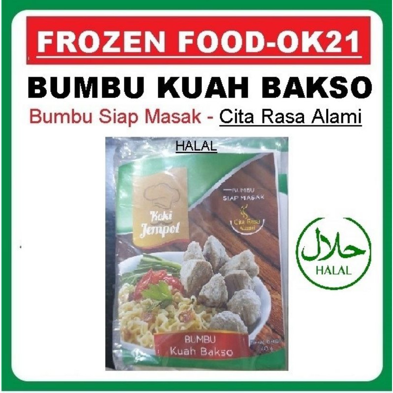 

KHUSUS BUMBU BAKSO KUAH SAPI ATAU BAKSO IKAN BEST FROZEN FOOD OK21