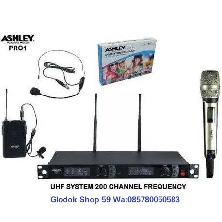 microphone mic ashley PRO1 wireless PRO 1 PEGANG JEPIT HEADSET sesuai VARIAN