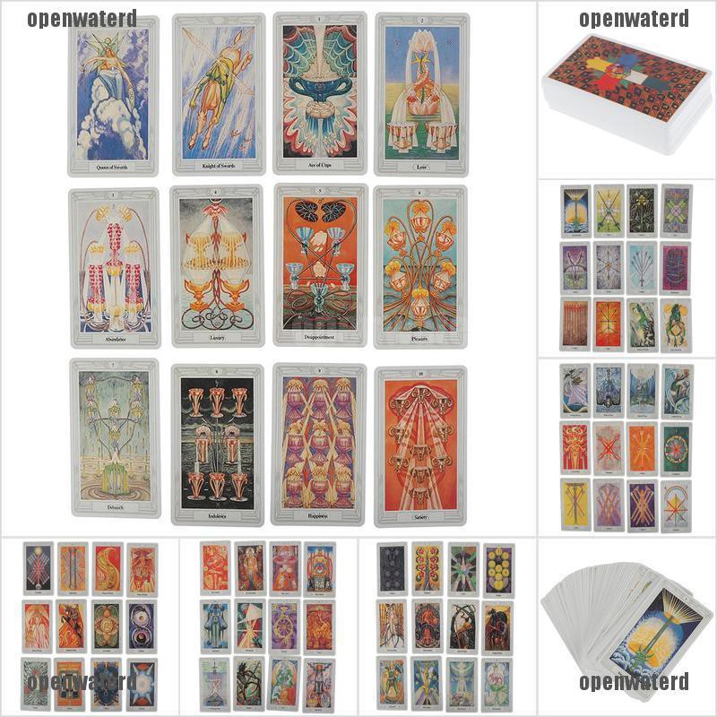 78 Cards Egyptian Myth Divination Aleister Crowley Thoth Tarot Pocket Guidebook Shopee Indonesia