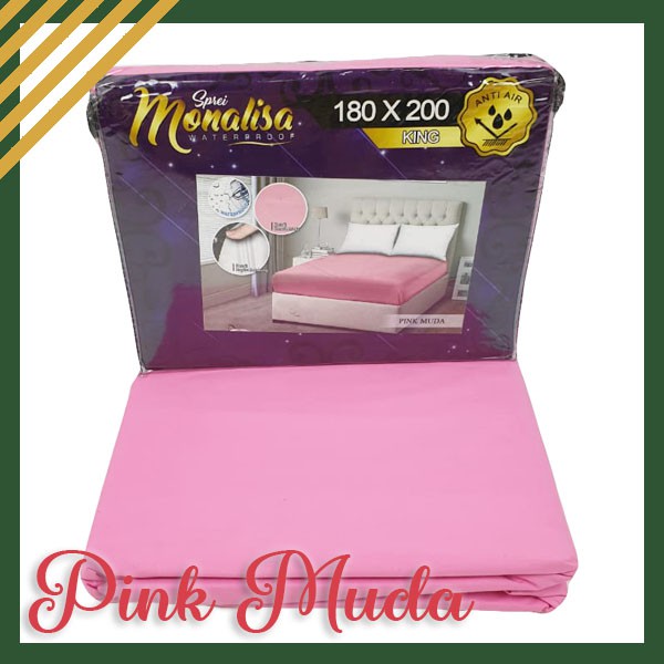 MONALISA Sprei WaterProof Anti Air PREMIUM Ukuran180x200 Anti Ompol - IJN PLAZA