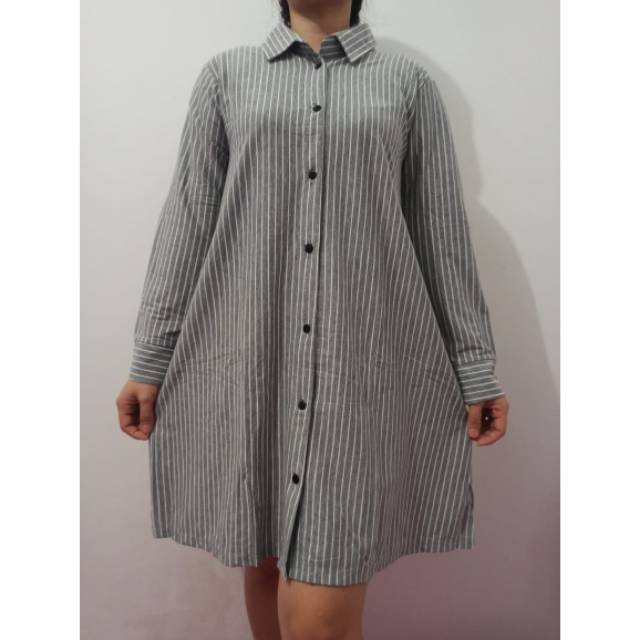 Kemeja tunik. Salur. Ld 100 pjg 80cm