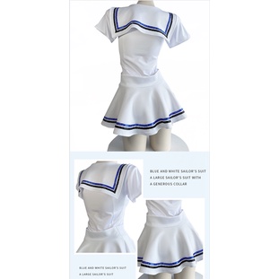 (COD) Lingerie Wanita Cosplay Uniform Sexy Student &amp; Sailor Uniform Cosplay Set 3A516