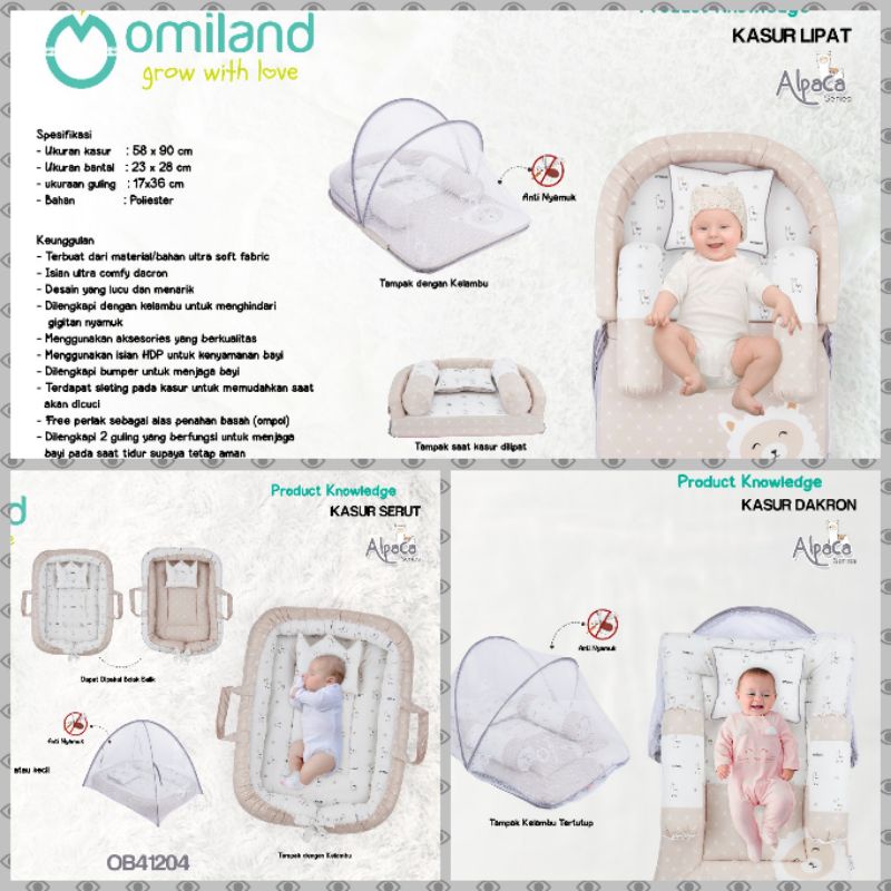 Omiland kasur bayi alpaca series